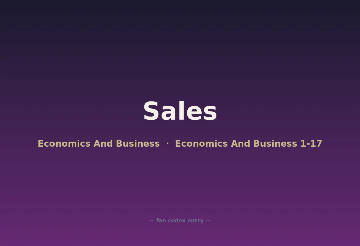 Sales